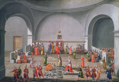 Diplomatieke Missie van Jan Gninski naar Istanbul, Diner ter ere van de Poolse Missie, 1679 door Pierre Paul Sevin